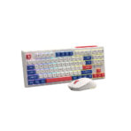 کیبورد و ماوس بی سیم گیمینگ لاجی کی مدل KM329W، سوییچ ممبران، Full-Size، نورپردازی RGB