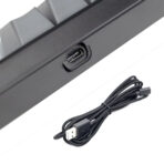 کیبورد گیمینگ هیسکا مدل HX-KEG440، سوییچ مکانیکال آبی، Tenkeyless، نورپردازی RGB