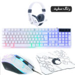 ست گیمینگ اورزلی مدل RX-25O-ESSENTIAL-PACK، سوییچ ممبران، Full-Size، نورپردازی LED RGB